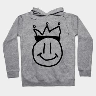 Happy face Worn crown Hoodie